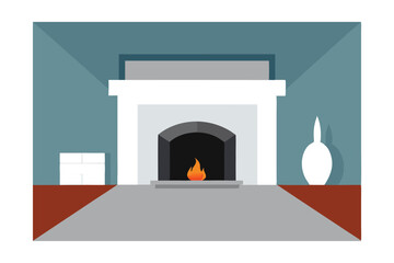 Cozy Fireplace Design Modern Minimalist Interior Design with a Warm and Inviting Fireplace