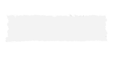 A horizontal, light grey ripped paper strip with uneven, frayed edges, providing a simple yet textured background element.