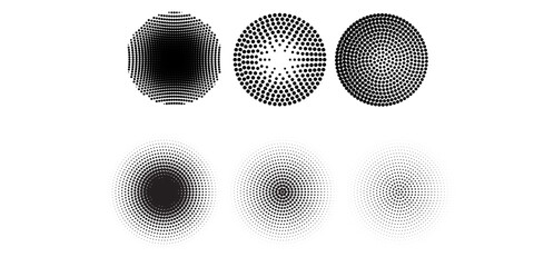 Halftone gradient. Dotted gradient, smooth dots spraying and halftones dot background seamless modern.eps 10