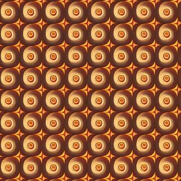 Vibrant retro color vector spiral motion background for looping trippy video design

