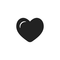 Heart icon black heart vector icon. Like icon vector. Instagram like notification