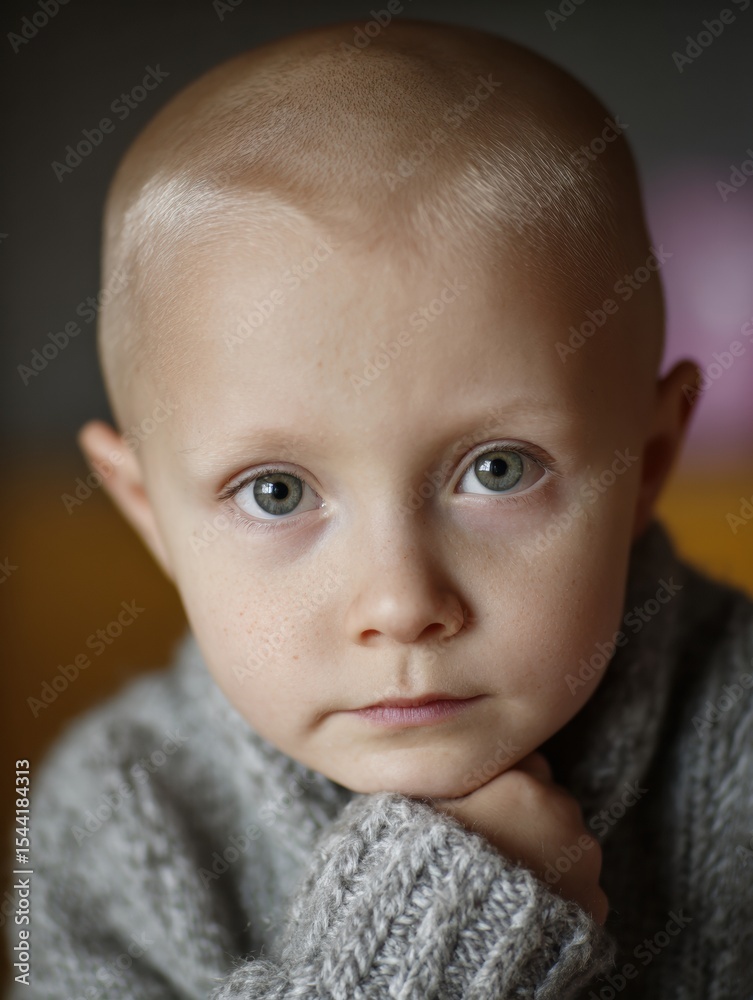 Poster understanding early warning signs of childhood cancer through a clear visual representation of a chi