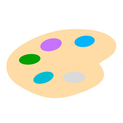 Palette vector illustration