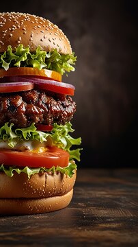 Fresh tasty burger