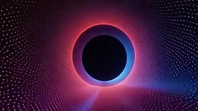 animated 2D vector psychedelic dots creating tunnel illusion with vintage colors perfect for VJ loops

