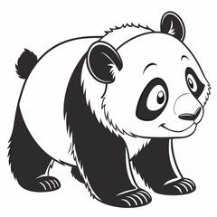 Panda with Soft Expression Icon