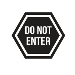 set  shilottued vector stop sign icon. No sign, red warning isolated