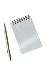 Notebook and pen 