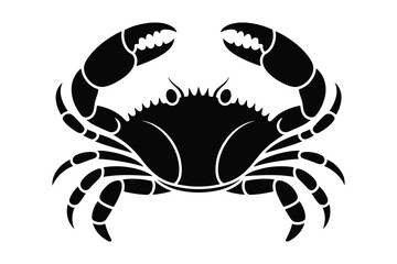 Obraz premium Crab silhouette vector artwork