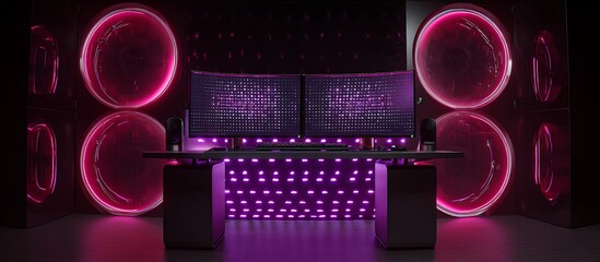 "Modern Workspace Vibes: Sleek Interior with Computer Setup"

"Tech-Inspired Elegance: Interior Design Meets Digital Aesthetics"

"Futuristic Workstation: Minimal Computer Interior Background"


