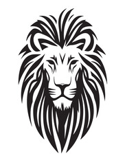 drawing of lion tribal vector