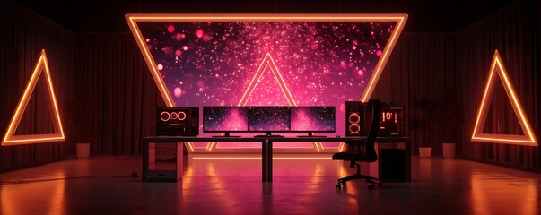 "Modern Workspace Vibes: Sleek Interior with Computer Setup"

"Tech-Inspired Elegance: Interior Design Meets Digital Aesthetics"

"Futuristic Workstation: Minimal Computer Interior Background"

