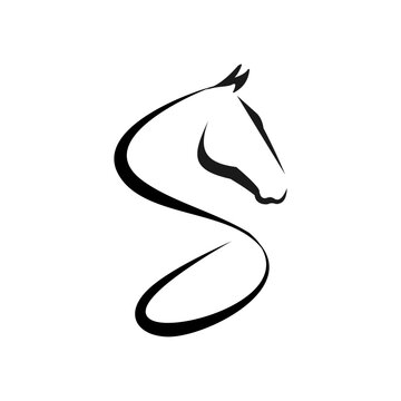 Elegant Horse S Letter logo