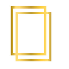 Elegant Minimalist Gold Frame Design