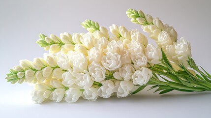 White flowers bouquet, soft light