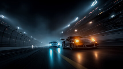 Night Race Under Lights