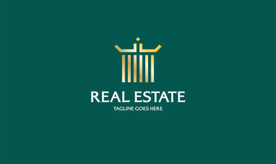 premium real estate logo design. 