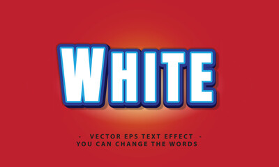 white text effect illustration