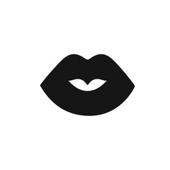 Lip vector icon illustration