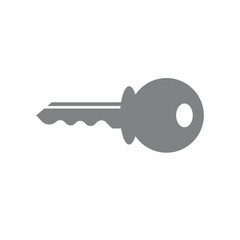 key icon isolated on white background. vector illustration