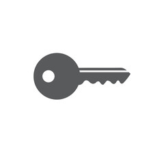 key icon isolated on white background. vector illustration