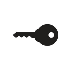 key icon isolated on white background. vector illustration