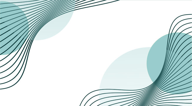 abstract curve line patten green background  vector illustration 