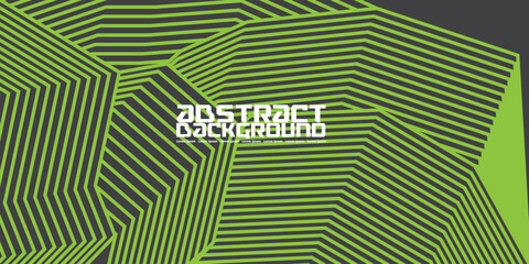 Elegant background design green line pattern or texture. Luxury horizontal green background for business banner, poster, backdrop, voucher, invite. Vector illustration