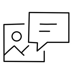 Photo edit line vector