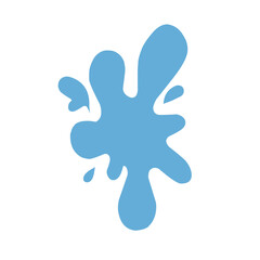 Fototapeta premium Liquid water splashes, falling aqua drops, sea or ocean waves and swirl. Blue water motion effects, flows, streams, spills and crown shape isolated on background, vector cartoon set