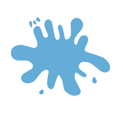 Liquid water splashes, falling aqua drops, sea or ocean waves and swirl. Blue water motion effects, flows, streams, spills and crown shape isolated on background, vector cartoon set