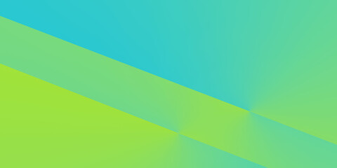 Lime light blue abstract geometric background. Yellow green cyan turquoise aqua teal. Line stripe triangle angle 3d diagonal. Color gradient. Bright light neon metallic.Template. Design. Wide banner.