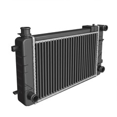 Fototapeta premium Black Rectangular Automotive Radiator Cooling System