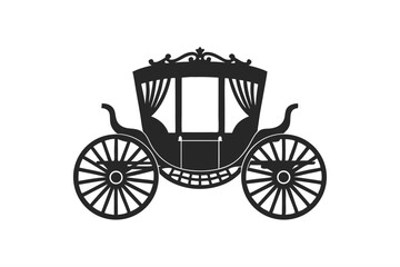 Horse Carriage silhouette vector illustration