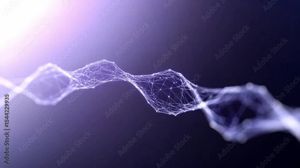 Poster Abstract Digital Mesh: Capturing the intricate beauty of connection, this image reveals a delicate digital mesh against a gradient backdrop.