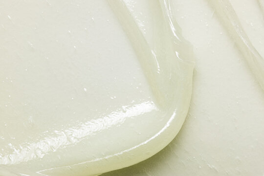 Petroleum jelly ointment texture. Slugging cream smeared background
