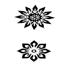 lotus color circle vintage vector