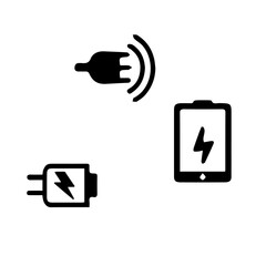 fast charger electric phone vector