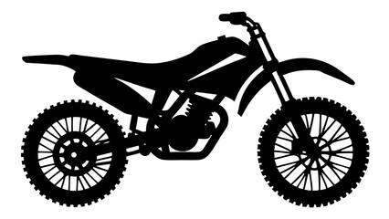 Obraz premium Dirt Bike Silhouette