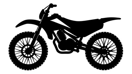 Obraz premium Dirt Bike Silhouette