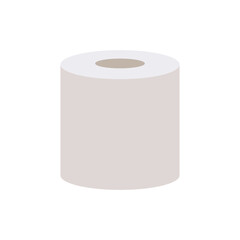 Roll of soft bathroom tissue placed on a flat surface in a clean setting