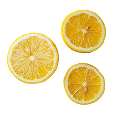 Vibrant Yellow Lemon, Half Sliced, Juicy Citrus Fruit, Refreshing