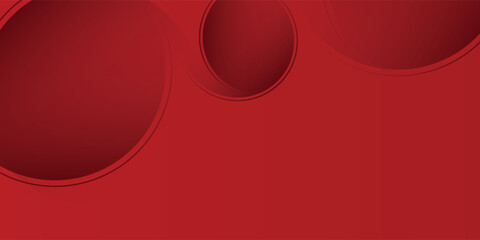 Vector red background with circles. Applicable for gift card illustration abstract modern nice simple art