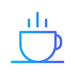 hot drink gradient icon
