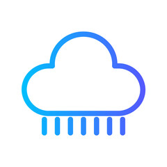 rainy gradient icon
