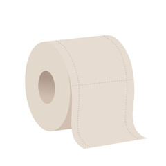 Toilet paper flat vector illustration design