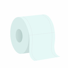 Toilet paper flat vector illustration design