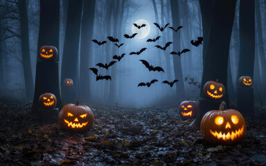 Happy Halloween Festive Decor Background Art Design