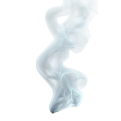 Abstract white smoke effect on black background for design element and overlay effect texture 3d render on transparent background