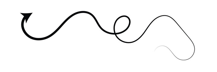 Hand drawn arrow. Vector doodle icon. Vector illustration. PNG. EPS 10 .